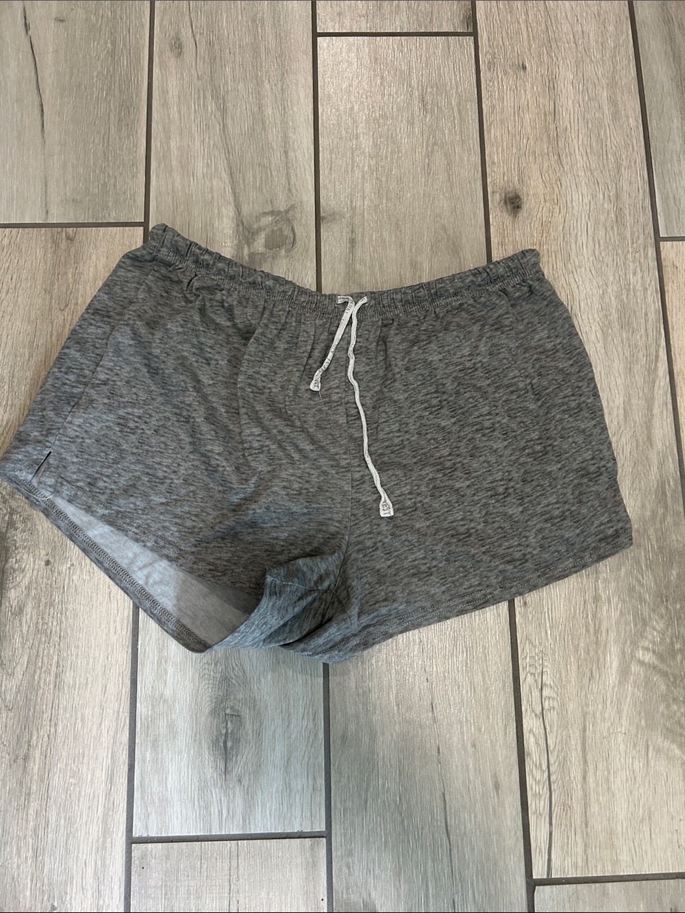 Nine West Gray Heather Lounge Shorts with Drawstring